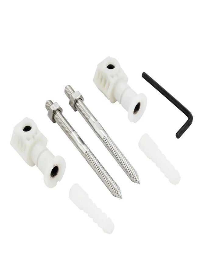 Specule Premium Stainless Steel 12mm Rag/Rack Bolt Set | Complete Nut & Bolt Accessories for Toilets/Commode Installation (L key Type) - Image 1